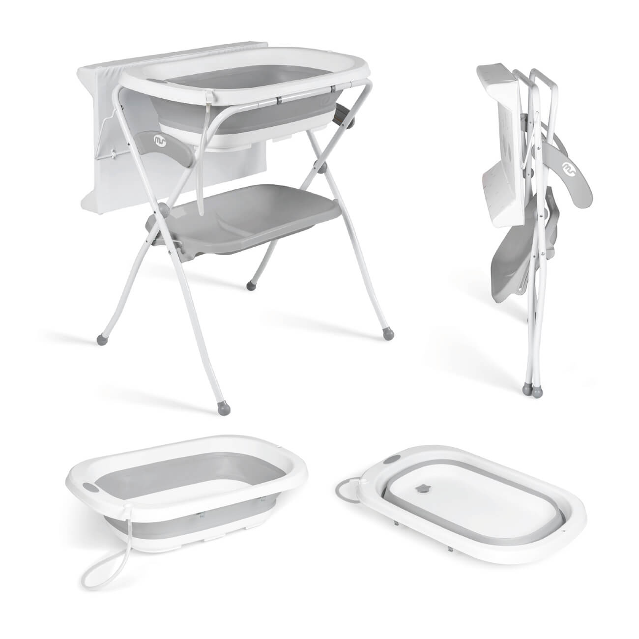 Cambiador con bañera plegable Zoe - MSBABYWORLD opciones bañera cambiador zoe